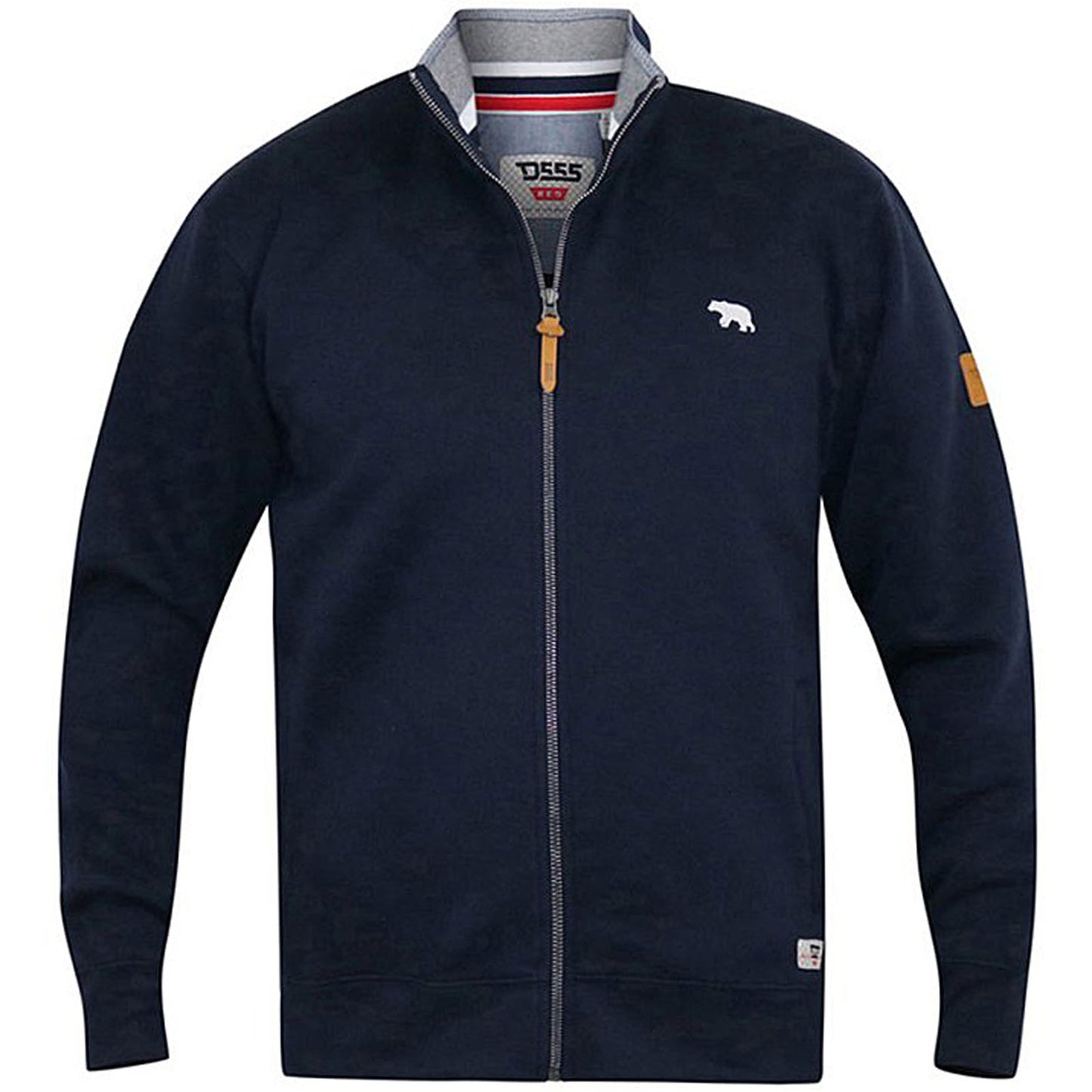 Plus Size Nashua Zip Through Sweatshirt Navy