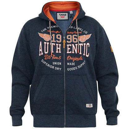 Plus Size Hamilton Graphic Zip Hoodie Denim