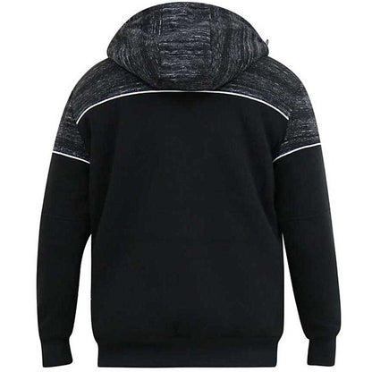 Plus Size Hennessey Sherpa Lined Zip Hoodie Black