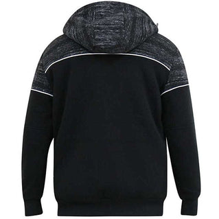 D555 Plus Size Hennessey Sherpa Lined Zip Hoodie Black