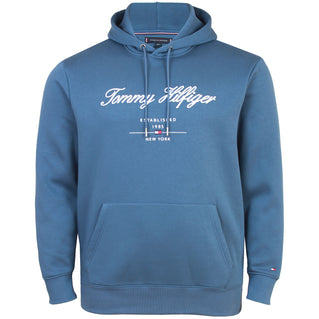 Tommy Hilfiger Plus Size Script Logo Hoodie Aegean Sea