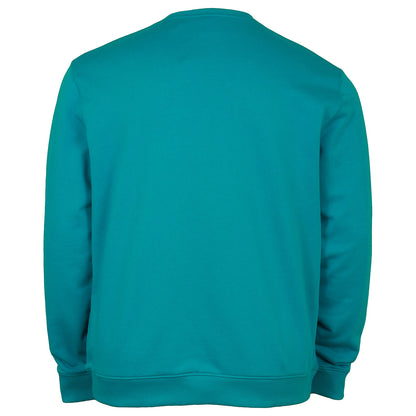 Plus Size Ml424 Crew Neck Sweatshirt Leisure Blue