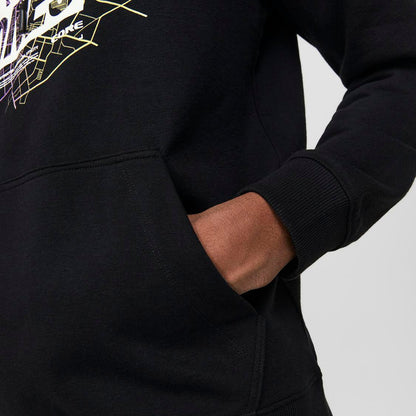 Plus Size Map Logo Hoodie Black