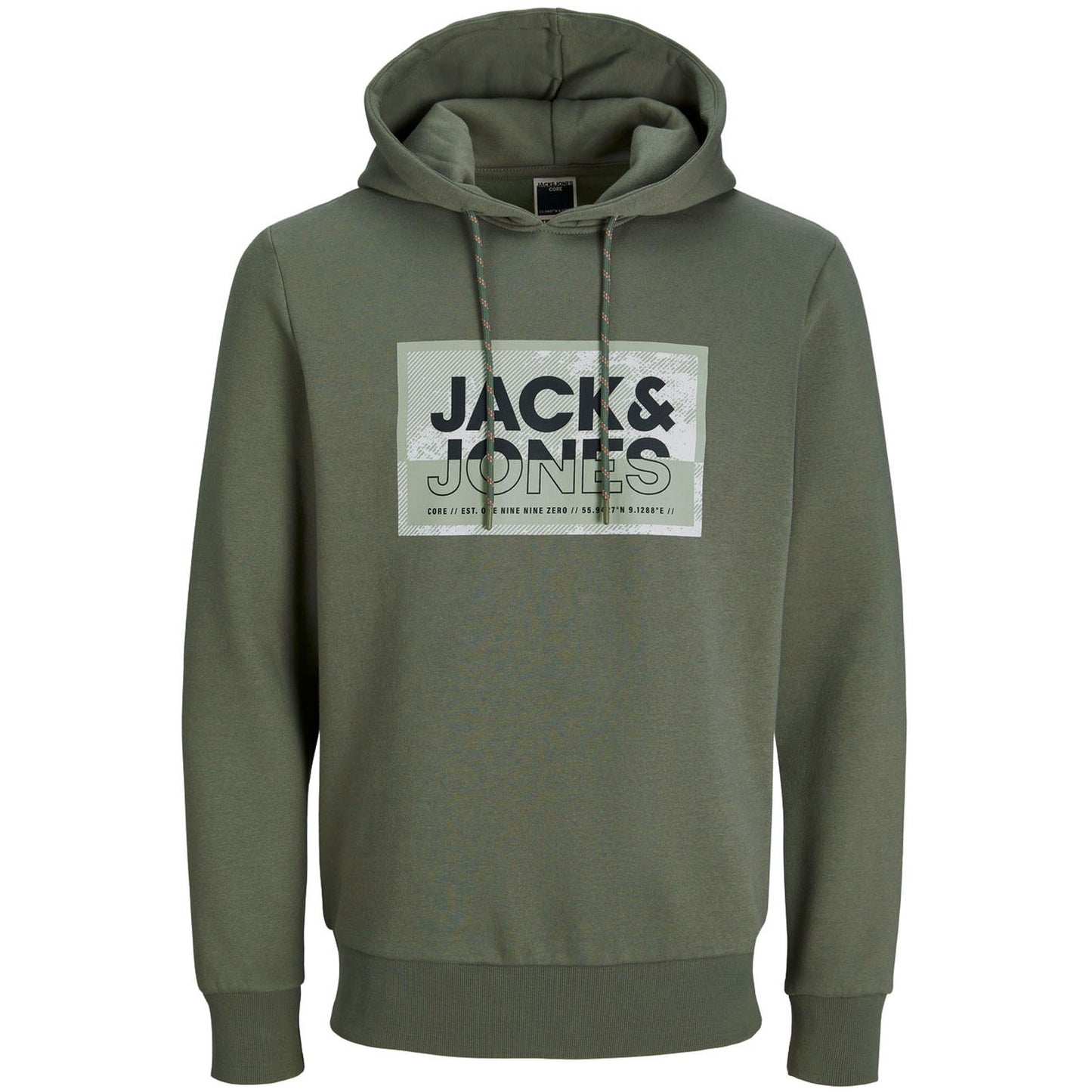 Jack & Jones Plus Size Logan Ss24 Hoodie Agave Green