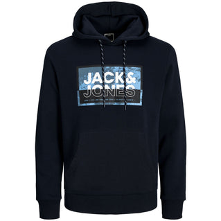 Jack & Jones Plus Size Logan SS24 Hoodie Navy Blazer