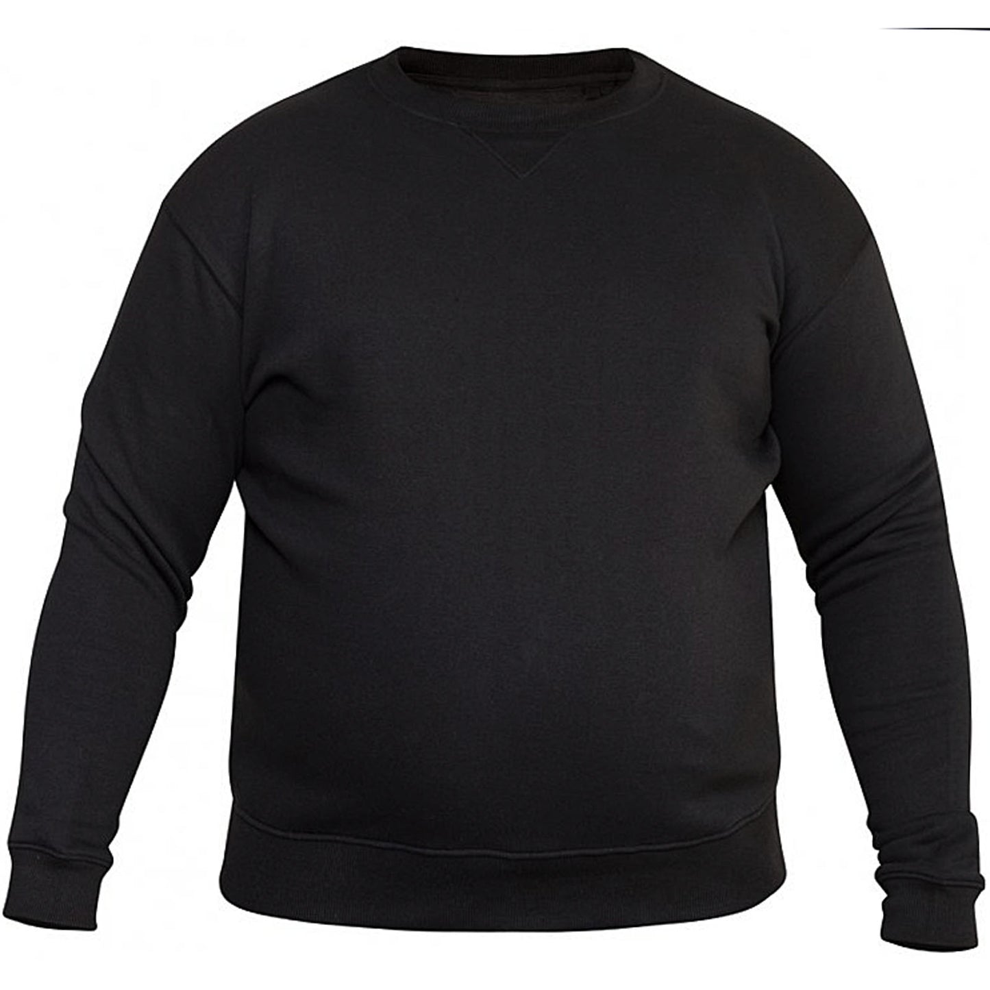 Plus Size Crew Sweatshirt Black