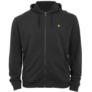 Lyle & Scott Plus Size Ml420 Zip Through Hoodie Black