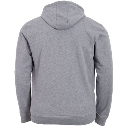 Plus Size Ml420 Zip Through Hoodie Mid Grey Marl