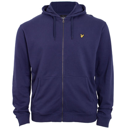 Plus Size Ml420 Zip Through Hoodie Navy