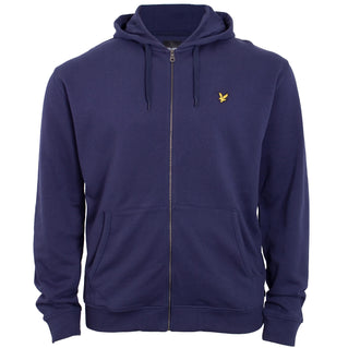 Lyle & Scott Plus Size Zip Through Hoodie Navy