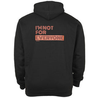 Solid State Plus Size I'm Not For Everyone (Back Print) Hoodie Black