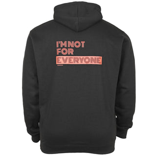 Solid State Plus Size I'm Not For Everyone (Back Print) Hoodie Black