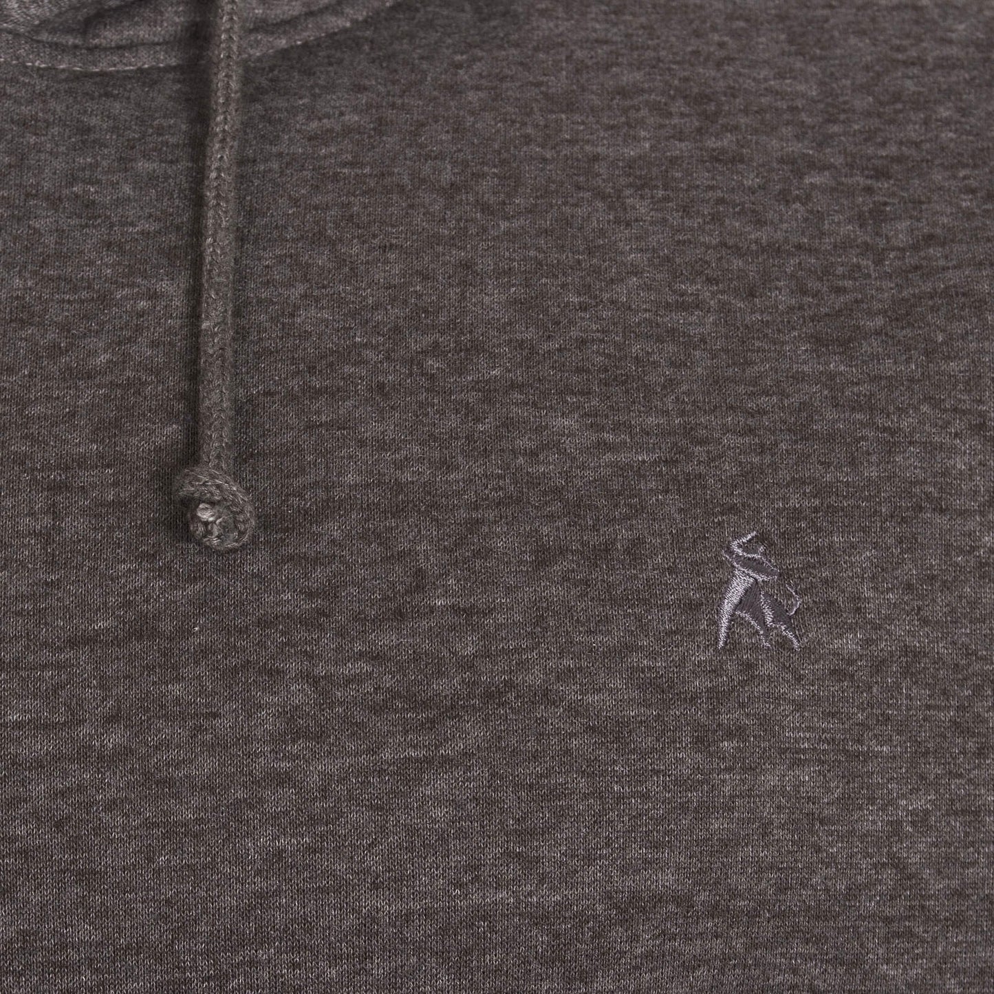 Plus Size Back Logo Hoodie Grey Marl