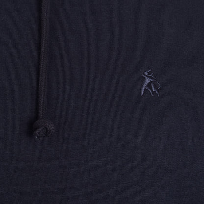 Plus Size Back Logo Hoodie Navy