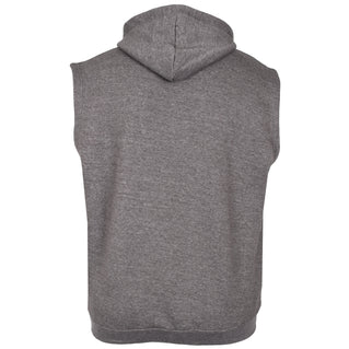 Solid State Plus Size Vermont Sleeveless Hoodie Grey Marl