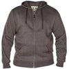 Plus Size Cantor Zip Hoodie Grey