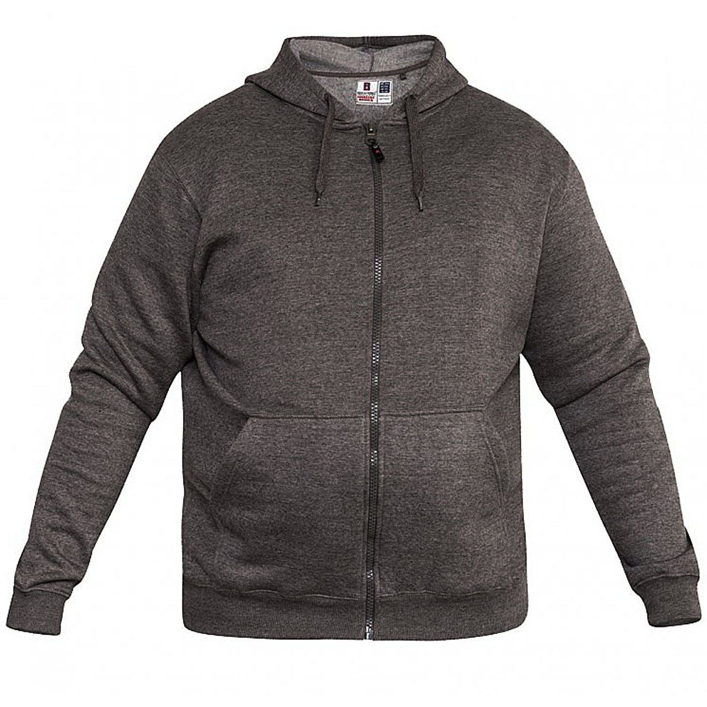 Rockford Plus Size Cantor Zip Hoodie Grey