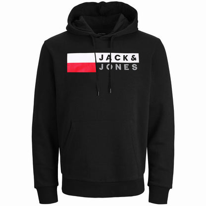 Jack & Jones Plus Size Corp Logo Hoodie Black/Play4