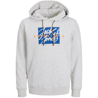 Jack & Jones Plus Size Colton Hoodie White Melange