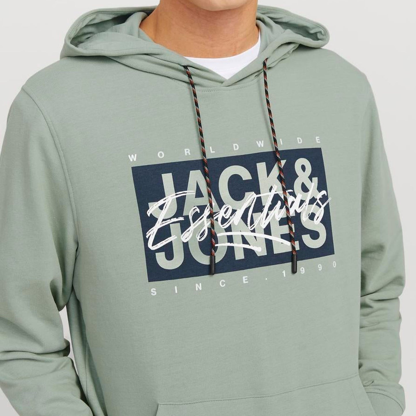 Jack & Jones Plus Size Colton Hoodie Iceberg Green