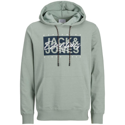 Jack & Jones Plus Size Colton Hoodie Iceberg Green