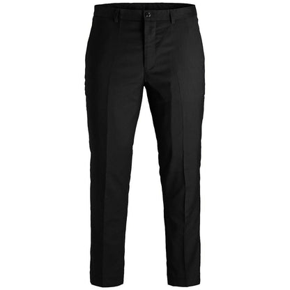 Plus Size Franco Slim Tailored Trousers Black