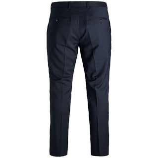 Jack & Jones Plus Size Franco Slim Tailored Trousers Dark Navy