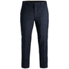 Plus Size Franco Slim Tailored Trousers Dark Navy