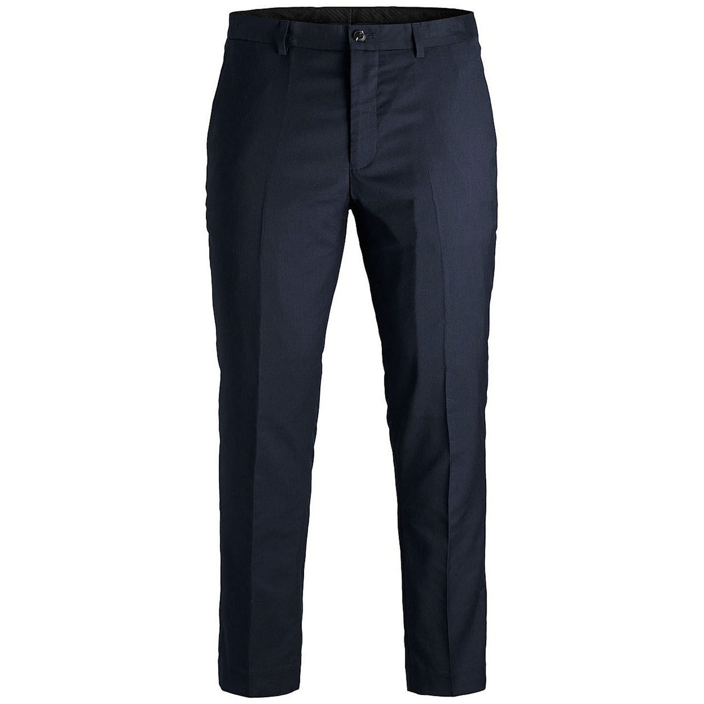 Plus Size Franco Slim Tailored Trousers Dark Navy