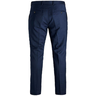 Jack & Jones Plus Size Franco Slim Tailored Trousers Medieval Blue