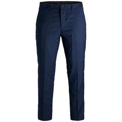 Plus Size Franco Slim Tailored Trousers Medieval Blue