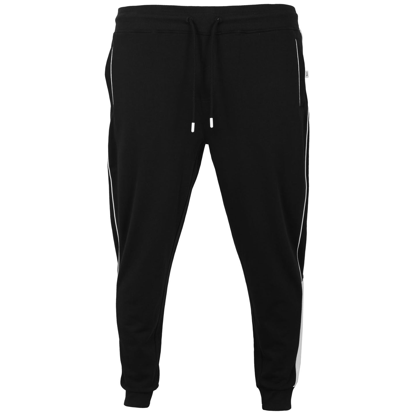 Sm4215 Crag Piped Panel Cuffed Joggers Black