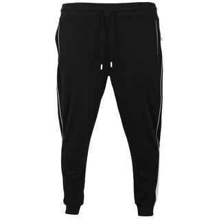 Studio A Plus Size Crag Piped Panel Cuffed Joggers Black