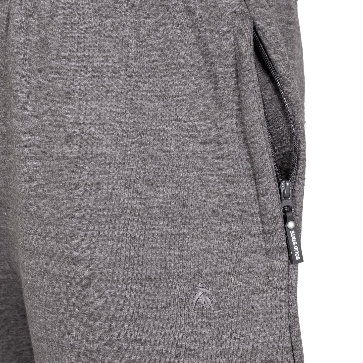 Plus Size Phoenix Straight Cuffed Joggers Grey Marl