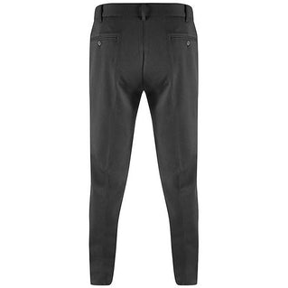 D555 Plus Size Yarmouth Super Stretch Trousers Black