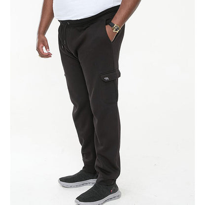 Plus Size Tilden Cargo Cuffed Joggers Black