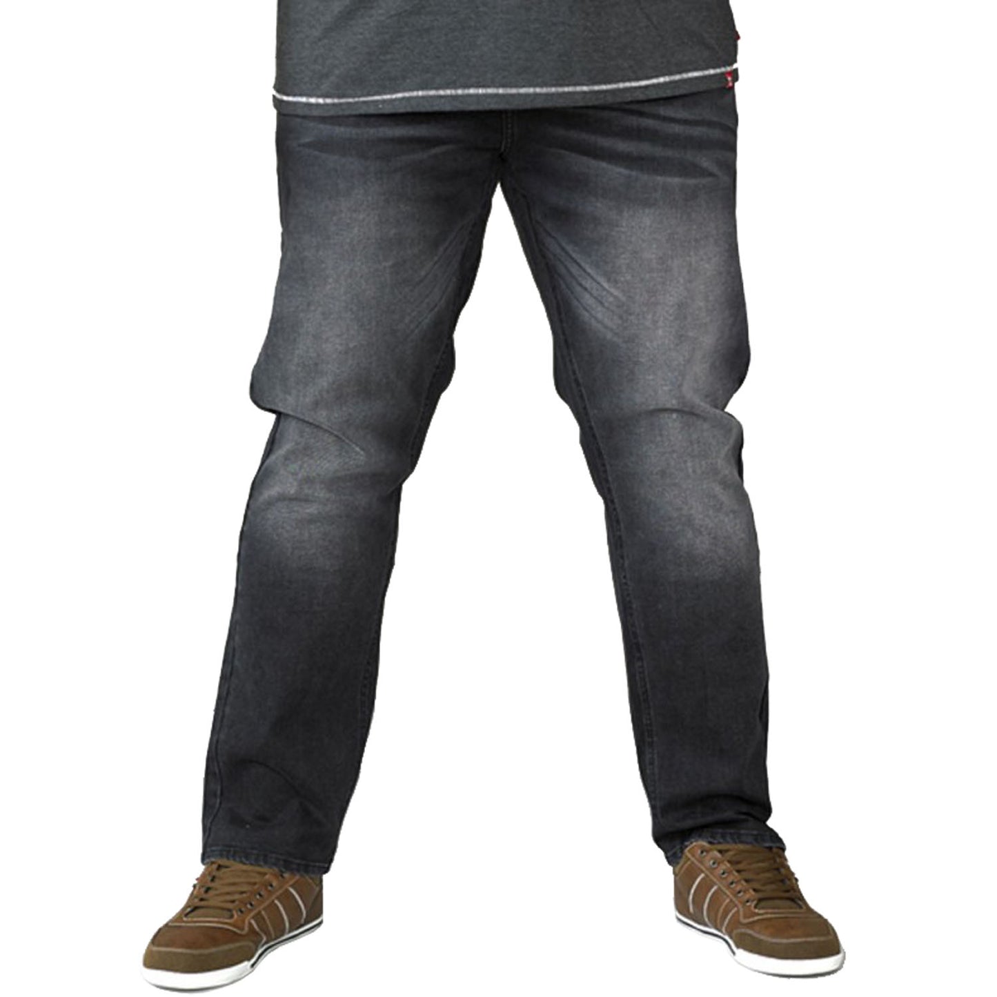 Plus Size Benson Tapered Jeans Dark Grey