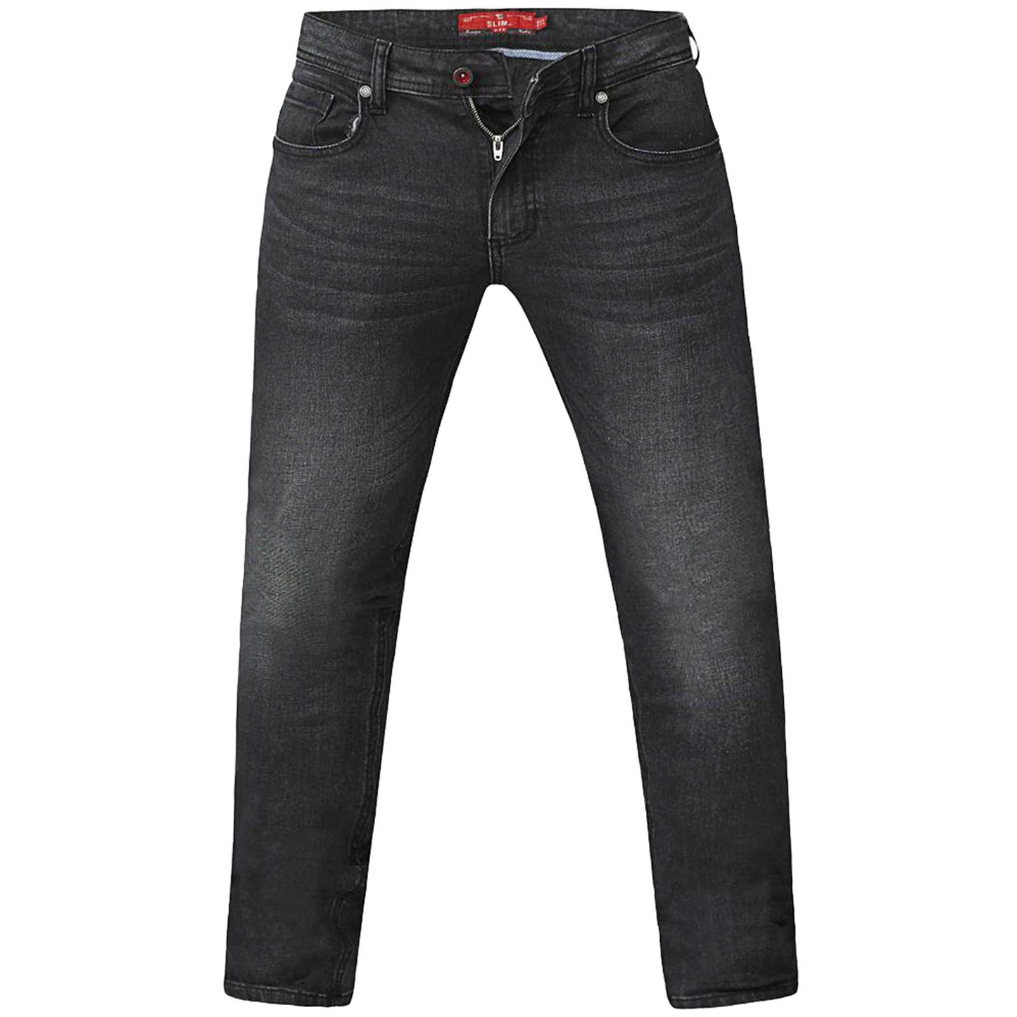 Plus Size Benson Tapered Jeans Dark Grey