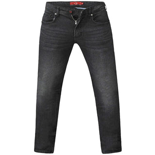 D555 Plus Size Benson Tapered Jeans Dark Grey