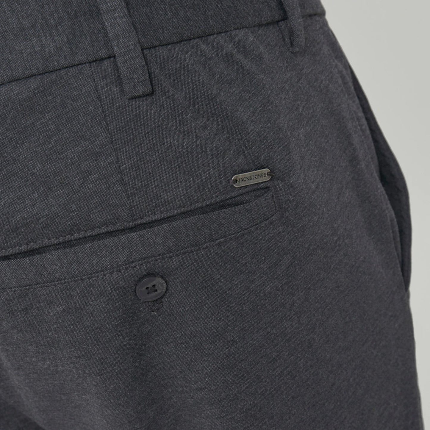 Plus Size Marco Cooper Slim Fit Chinos Dark Grey Melange