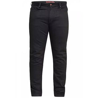 D555 Plus Size Claude Tapered Jeans Black (42-60