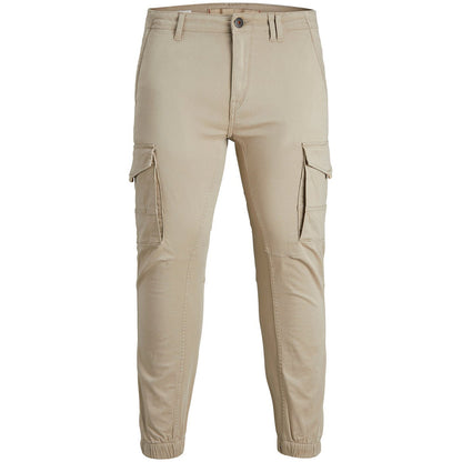 Jack & Jones Plus Size Paul Flake Cargo Trousers Crockery