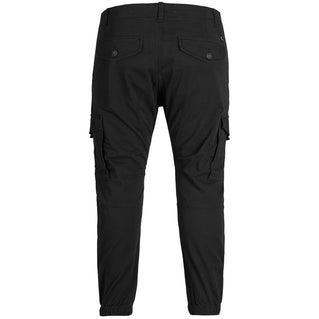 Jack & Jones Plus Size Paul Flake Cargo Trousers Black