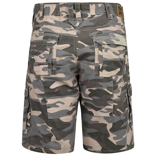 Kam Jeans Plus Size 329 Camo Cargo Shorts Charcoal