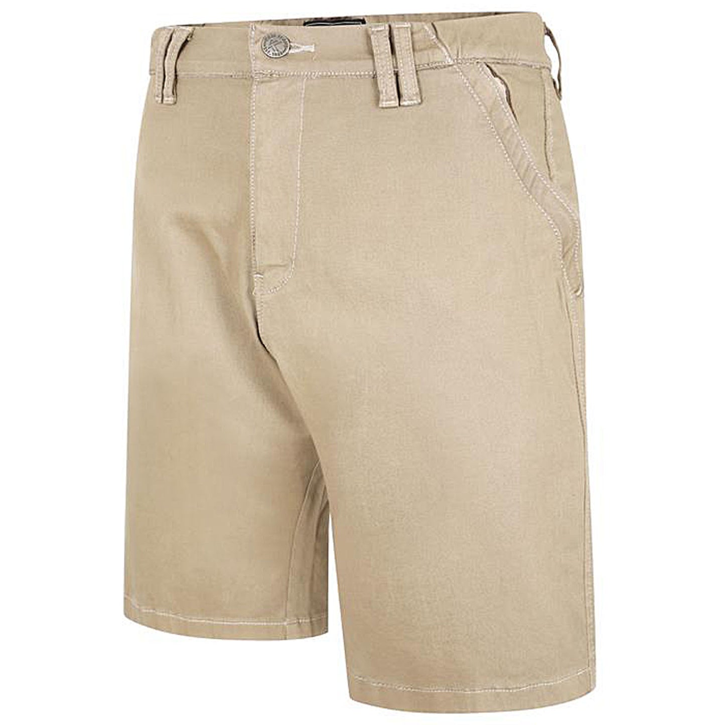 Plus Size 3400 Stretch Rugby Shorts Stone