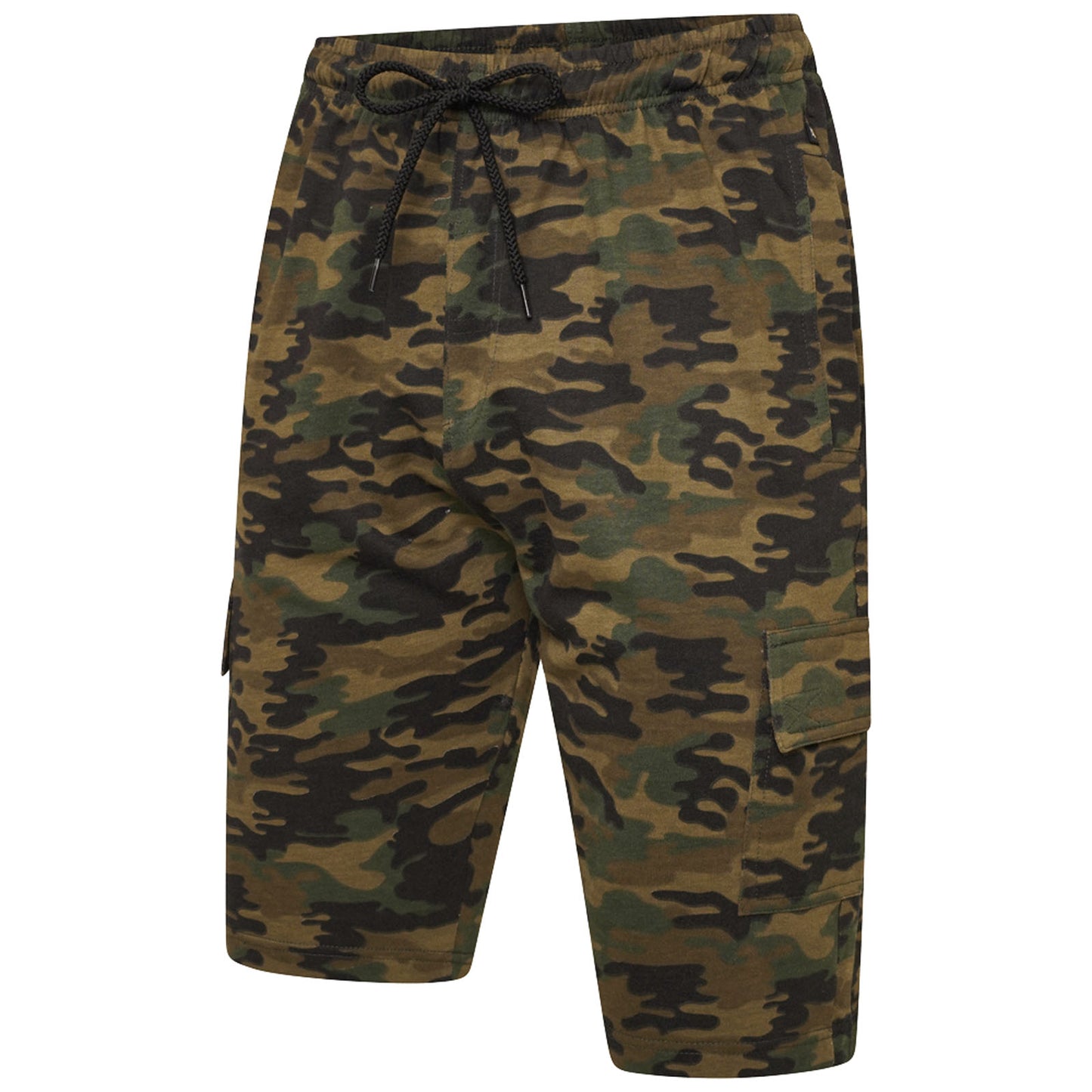 Plus Size 3306 Cargo Camo Lounge Shorts Khaki