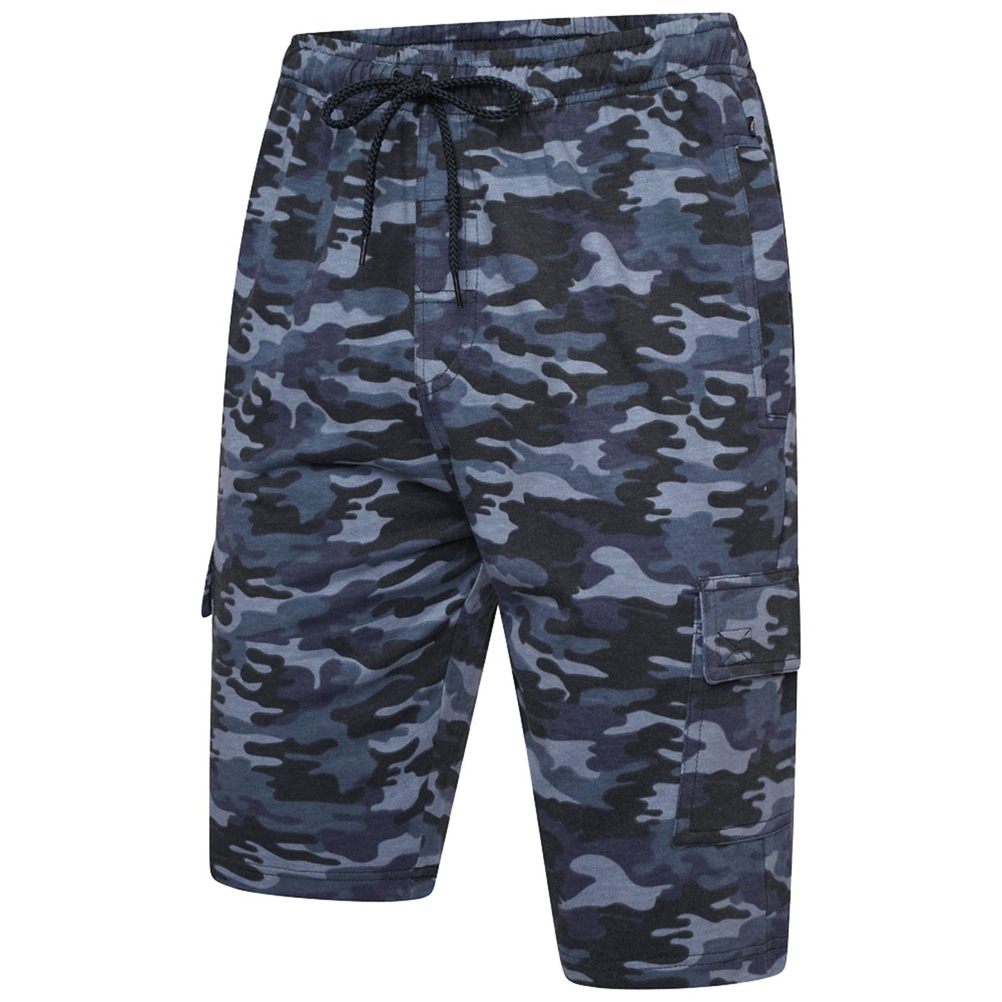 Plus Size 3306 Cargo Camo Lounge Shorts Navy